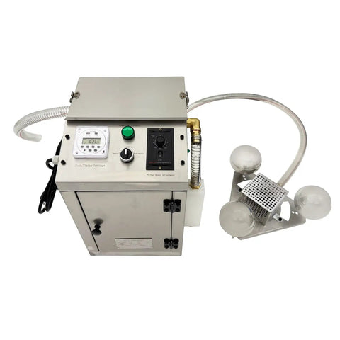 Top Shelf Oil Water Separator Skimmer For CNC Machines, stainless steel, 110V coolant filter with adjustable settings.