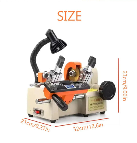 Top Shelf Metal Parts Duplicator With High Precision Hardware Cutter, Bright Shadow Free Led Lighting, Horizontal Vertical Cutting Modes, 110V Shop Machine Built Tough For Smooth Runs And Knockout Results size dimensions 21x32x23 cm with LED lamp