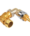 Brass Hex Bushing Two Pack One Half Inch NPT Female To One Inch NPT Male Reducer Pipe Fittings for water, air, oil, gas connector