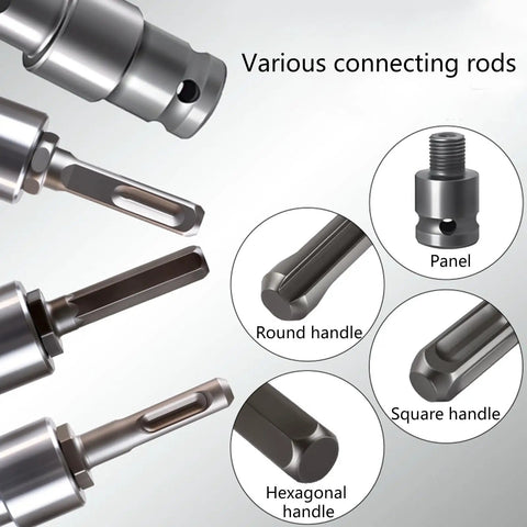 Pro Grade Swap Friendly All Purpose Drill Shank Adapter Kit for Earth and Ice Augers with Square Round and Hex Shank Options