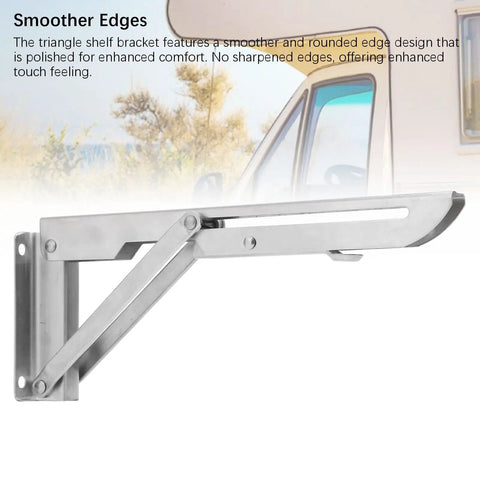 Wall Mounted Folding Table Bracket With Auto Locking Hinge And 240mm Support Ultra Sturdy Space Saver for versatile use in RVs