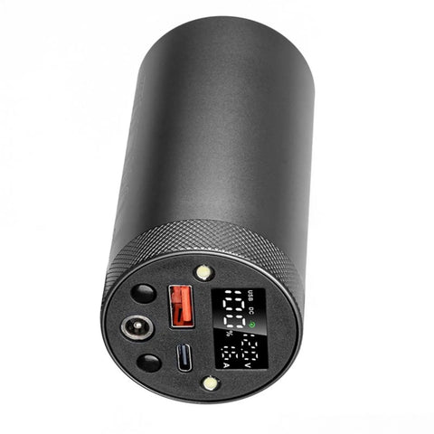 Top Shelf 4680 And 4695 Battery Case With Heavy Duty Shield and Tough Housing showing USB ports and display for reliable power.