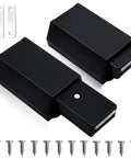 2 Pack Push To Open Magnetic Door Latch Kit Heavy Duty Hidden Touch Latch And Catch for cabinets, screws visible