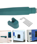 Solestre Heavy Duty Replacement Handle For Commercial Kitchen Equipment Drying Box Oven Door Grip High Temp Resistance Secure Fit Easy Install, green grip with metal fittings.