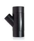 Four Inch To Two And A Half Inch Dust Collection Hose Y Fitting Connector For Splitting Two Four Inch Hoses Into One Two And A Half Inch Hose Easy Clamp On Inside Hose Fit No Fuss Shop Dust Collection Accessory, side view.