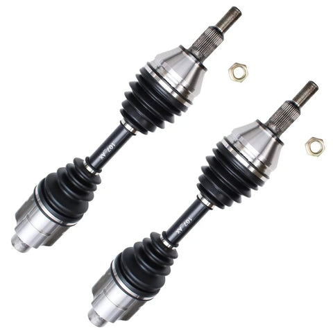 4x4 Front 14 Piece Suspension Kit For Dodge Ram 1500 2002 2003 2004 2005 Includes 2 CV Axles Replacement shown at angle
