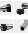 Heavy Duty ER Extension Rod For CNC Milling And Lathe Jobs With Low Runout Design For C10 C12 C16 C20 Collet Chucks, showing detailed components.