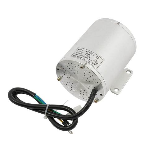 Side view of 48V 2000W Brushless DC Motor Kit With 4300 RPM 33A Mosfet Controller for electric scooter, made of iron, rust-resistant.