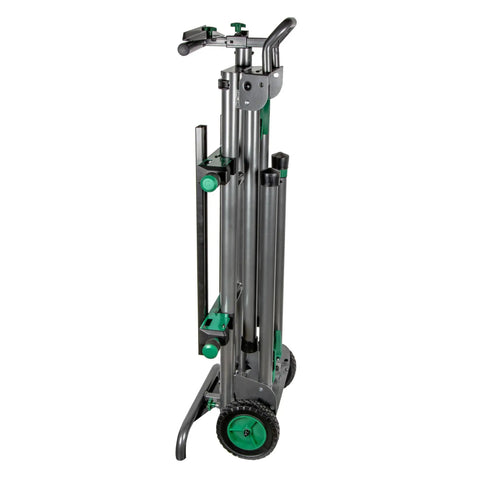 Folded Universal Portable Miter Saw Stand With All Terrain Wheels 400 Pound Capacity Lightweight 55 Pound Leveling Foot