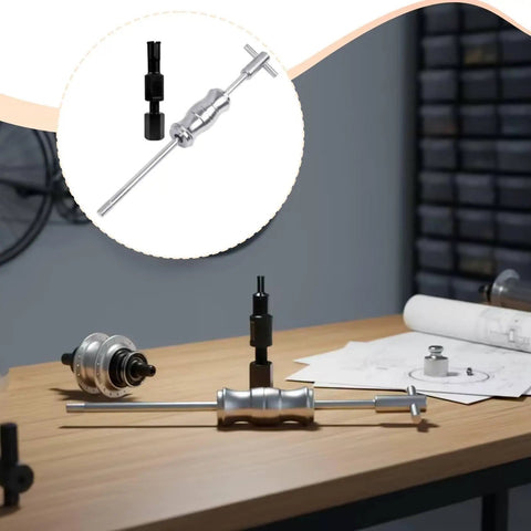 Sick Blind Hole Bearing Puller Kit Steel Alloys Removing Collets 15mm To 17mm For Guys Pros Fixing Rides Under The Hood No Sweat Gear Crushing Tasks Zero Hassle Great Results Every Time Guaranteed Durability Daily Use, blind hole bearing puller on workbench