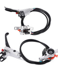 Front view of Upgrade Your Ride With This Badass Dual Piston Mechanical Disc Brake Set For Mountain And Road Bikes Cable Actuated Aluminum Alloy Calipers
