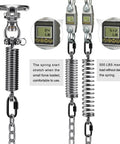 Beefed Up Hammock Chair Hanging Kit with Stainless Steel 304 Swing Hanger Silent Swivel Bearings, springs, and chains