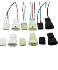 Various connectors from the Badass Industrial Grade Heavy Gauge 3 Pin Sealed Male Female Pigtail Wire Harness Waterproof Electrical Cable Connector Kit.