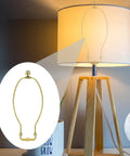 Snag These Tough 10 Inch U Shaped Lamp Harps To Secure Wobbly Table Lamps Fast Featuring Dependable Saddle Clips and Knockout Finial Caps for a Damn Nice Finish.