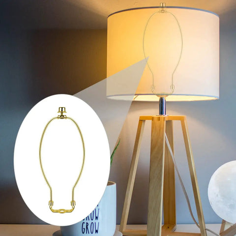 Snag These Tough 10 Inch U Shaped Lamp Harps To Secure Wobbly Table Lamps Fast Featuring Dependable Saddle Clips and Knockout Finial Caps for a Damn Nice Finish.