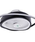 Ceiling Fan with Light 20 Inch Low Profile Invisible Chandelier Fan for featuring sleek black design and integrated lighting.
