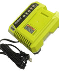 Fast 40V Lithium Ion Battery Charger with Smart Protection for Ryobi 40 Volt Batteries replaces OP400 140199003 140199017.