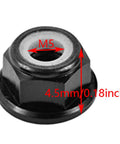 8pcs M5 Aluminum Lock Nuts Black Flange Nylon Lock Nuts For RC Drone FPV Parts Self Locking To Secure Fuselage Easy To Install