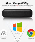 USB Computer Speaker Bar With Stereo Sound And Enhanced Bass, Portable Mini Sound Bar, compatible with Windows, macOS, Chrome OS