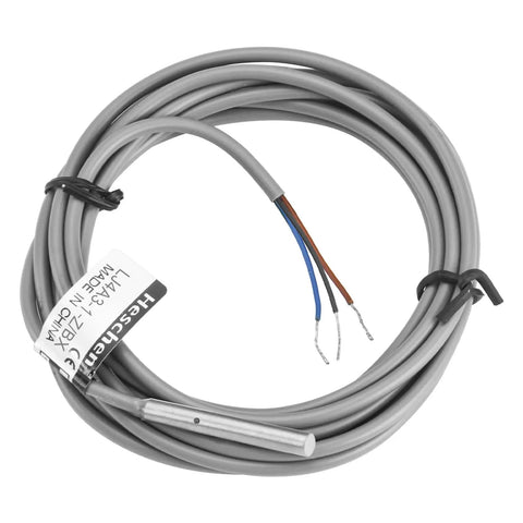 Inductive Proximity Sensor Switch M4 Shield Type with 200cm cable for metal detection, wire ends exposed, suitable for industrial use