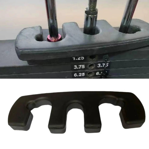 Resistance Plate Adapter For Strength Training And Weightlifting, versatile steel weight block on gym weight stack, 2.4kg load.