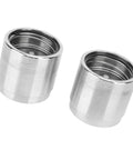 2 Pack Trailer Wheel Bearing Protectors Stainless Steel Dust Covers Universal 1.98 Inch Hub Grease Cap Rustproof Shield