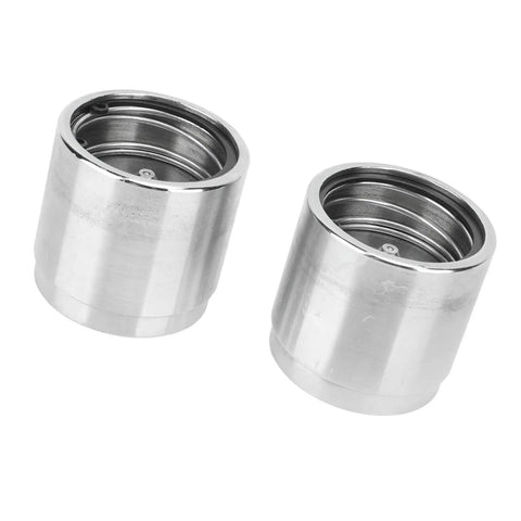 2 Pack Trailer Wheel Bearing Protectors Stainless Steel Dust Covers Universal 1.98 Inch Hub Grease Cap Rustproof Shield