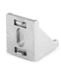 Heavy Duty Aluminum Angle Brackets Set Of 10 For Right Angle Corners with oval mounting hole, durable aluminum alloy