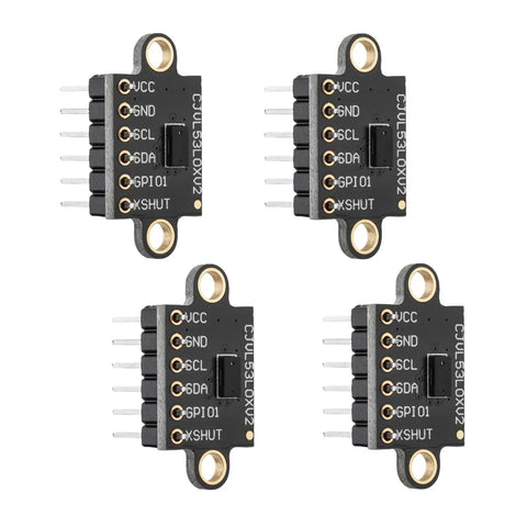 Four Pack VL53L0X Time Of Flight Laser Ranging Sensor Breakouts 940nm 2m Range High Precision Distance Module For Arduino GYVL53L0XV2