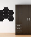 Heavy Duty Hexagon Acoustic Foam Panels For Home Studios And Offices Built Tough Soundproofing Tiles on a wall.