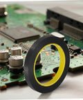 Light Shielding Tape Blackout Tape For Monitors And Windows Blocks Light Pollution And Screen Glare shown near circuit board