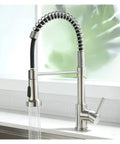 ZBSAVFM Matte Black Pull-Down Kitchen Faucet 360° Swivel Mixer Tap with Hot/Cold Water Easy Install stylish design.