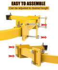 Heavy Duty Steel Ladder Stabilizer for Roof Gutter and Wall Mounts Non Slip Wing Span Standoff Wall Corner Stabilizer with screws