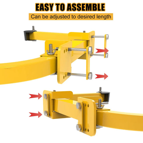 Heavy Duty Steel Ladder Stabilizer for Roof Gutter and Wall Mounts Non Slip Wing Span Standoff Wall Corner Stabilizer with screws