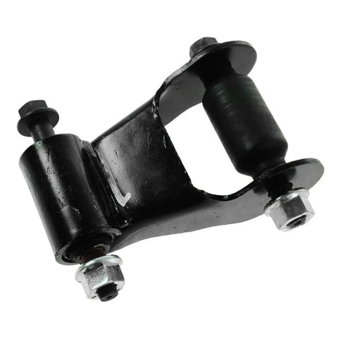 Premium Rear Spring Shackle Kit Pair Fits Ford Ranger 2009-2010 And F150 F250 Plus Lincoln Blackwood For Heavy Duty Lift And Durable Truck Upgrades, black steel shackle with bolts