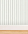 Top Shelf Heavy Duty Vinyl Wallpaper Featuring A Subtle Leather Texture Custom Printed For Commercial Spaces Offices Hotels. Vertical stripes design.