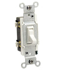 Co/Alr 3 Way Quiet Toggle Switch 15 Amp 120 Volt Grounding Residential Grade No Fuss Install With Side Wiring And Quickwire Push In Aluminum
