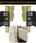 Four Piece Bed Frame Conversion Bracket Kit Featuring Sweet Headboard Swap Hardware, heavy-duty steel mounting brackets.