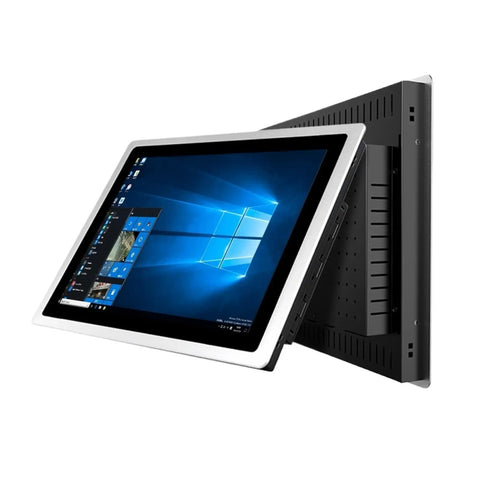 Tough 13.3 Inch Industrial Tablet Pc Panel With Intel Core I5 Processor 4 Gb Ram And 64 Gb Storage mounted on a wall with a Windows interface.