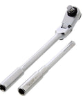 Flex Head Ratchet To T Handle Wrench 3 Piece Set One Quarter Inch Drive Small Ratchet Kit With Socket Extension and Adapter