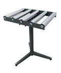 Five Roller Adjustable Conveyor Table With 250 Lbs Capacity, Height Range 23.9 To 41.6 Inches, Chrome Plated Rollers