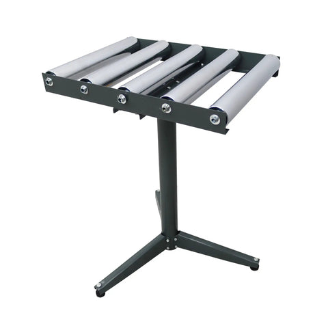 Five Roller Adjustable Conveyor Table With 250 Lbs Capacity, Height Range 23.9 To 41.6 Inches, Chrome Plated Rollers