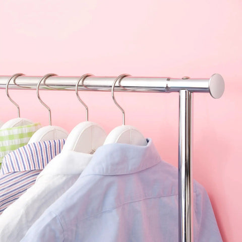4 Pack Clothes Rod Stops End Caps Made Of Durable Metal Brackets For Round Clothing Rods, Shelf And Rod Storage End Caps, Replacement Ends For Closet Rods, Easy Install No Fuss Quick Fit on chrome closet rod