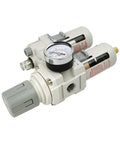 All In One FRL Air Filter Treatment Unit For Pneumatic Systems With Filter Pressure Regulator Lubricator And Oil Separator