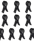 Ditch The Struggle With This 10 Pack Of Premium Black Arch Clips. These Sleek Plastic Spring Clamps Hold Balloons And Decors Tight Without Showing.