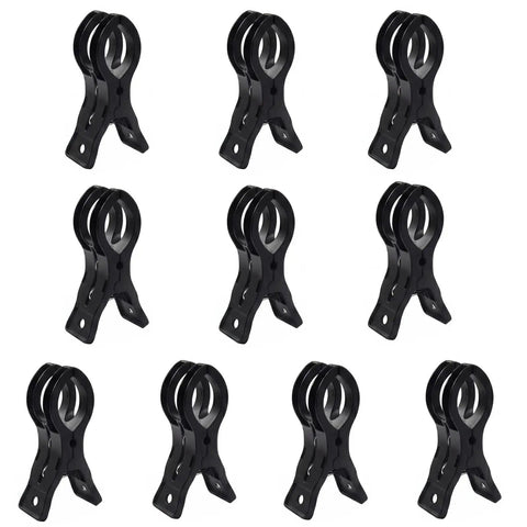 Ditch The Struggle With This 10 Pack Of Premium Black Arch Clips. These Sleek Plastic Spring Clamps Hold Balloons And Decors Tight Without Showing.