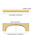 Dimensions of 10 Pack 3 Inch Cabinet Handles Champagne Bronze Zinc Alloy Drawer Pulls For Kitchen Cabinets Cupboards Wardrobe 76mm Pulls Durable Hardware For Dresser And Closet