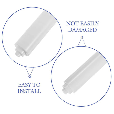 Upgrade Your Bathroom With These 4pcs Plastic Toilet Roll Holder Spindles Featuring Spring Loaded Design for easy installation and durability.