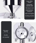 Electric Grain Mill Grinder High Speed Powder Machine for Home Kitchen Vertical Pulverizer, stainless steel crushing chamber