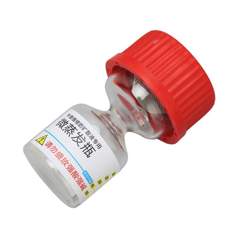 Evaporating Glass Bottle For Watch Repair Precise Lubricant Application And Diffusion Prevention with red cap and mesh filter